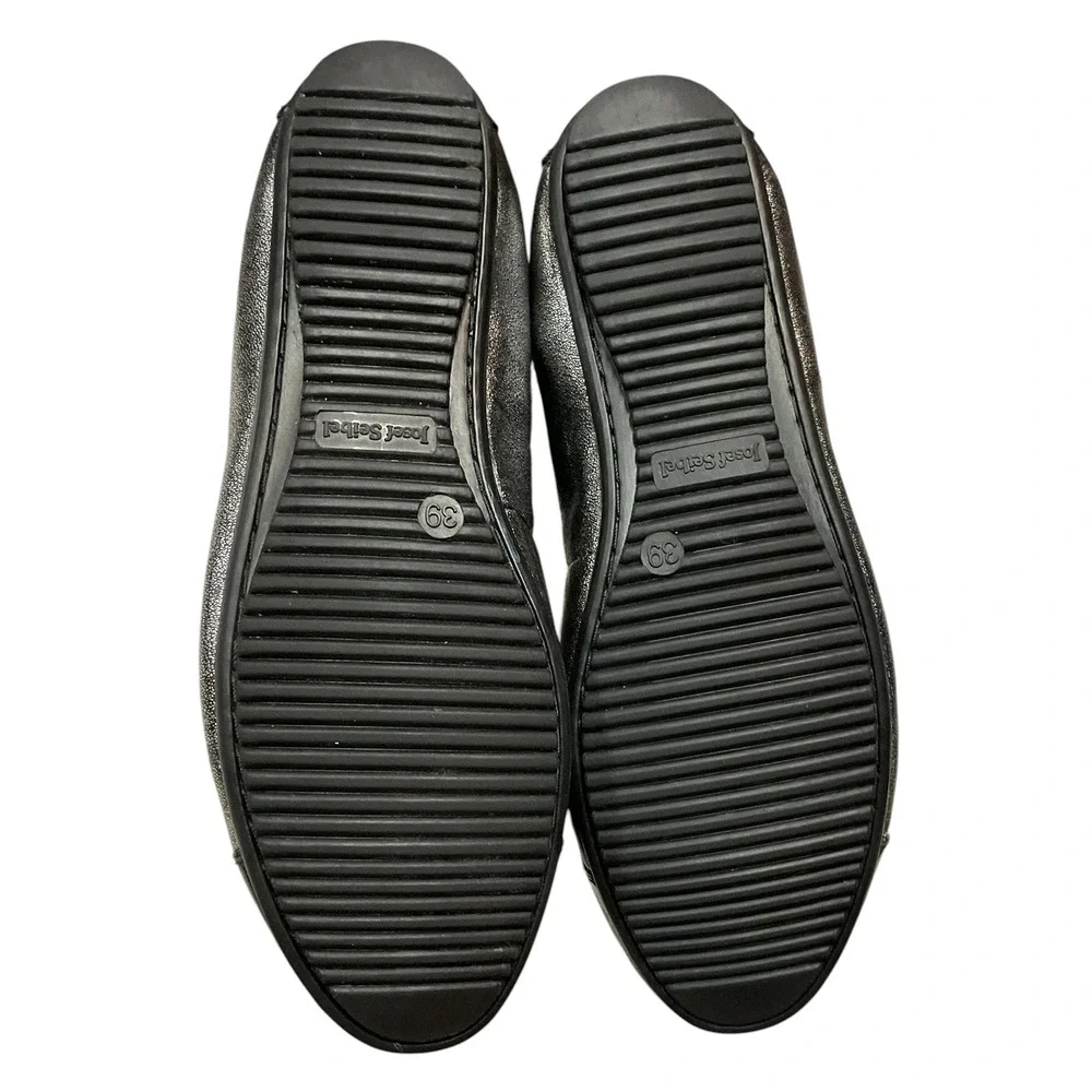 Josef Seibel Women's Pippa Metallic Leather Cap Toe Comfort Ballet Flats Size 8